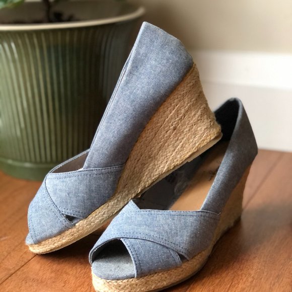 Blue chambray espadrille - Picture 5 of 6